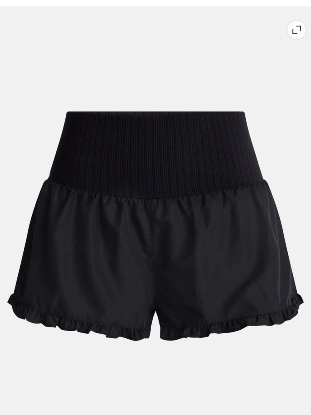 No Boundaries Black Athletic Ruffle Shorts